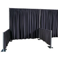 Rod Pocket Side Rail Cameo Drape (14'x35")